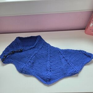 Dragon Wing Cowl Scarf - Royal Blue